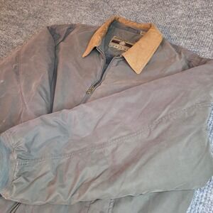 Members‎ Only Microfiber Bomber Jacket Olive Green XXL Leather Collar